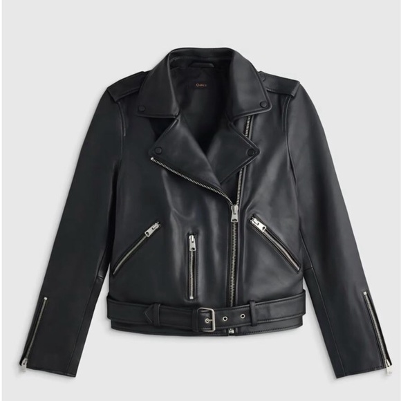 Quince Jackets & Blazers - Quince Leather Motorcycle Jacket